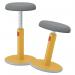 Leitz Active Sit Stand Stool, Height Adjustable Round Swivel Computer Workstation Desk Seat, Ergo Cosy Range, Warm Yellow 65180019