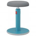 Leitz Active Sit Stand Stool, Height Adjustable Round Swivel Computer Workstation Desk Seat, Ergo Cosy Range, Calm Blue 65180061