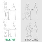 Leitz Active Sit Stand Stool, Height Adjustable Round Swivel Computer Workstation Desk Seat, Ergo Cosy Range, Calm Blue 65180061