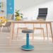 Leitz Active Sit Stand Stool, Height Adjustable Round Swivel Computer Workstation Desk Seat, Ergo Cosy Range, Calm Blue 65180061