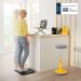 Leitz Standing Desk Converter With Sliding Tray; Height Adjustable Stand For Computer Screens; Monitors 800mm x 350mm; Ergo Cosy Range 65320085