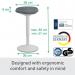 Leitz Ergo Active Standing Stool with Comfort Seat 65450085