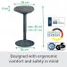 Leitz Ergo Active Standing Stool with Comfort Seat 65450089