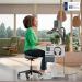 Leitz Ergo Active Sitting Stool with Wheels and Wobble Comfort Seat 65770095
