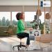 Leitz Ergo Sitting Stool with Wheels and Comfort Seat 65780095