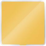 Leitz Cosy Magnetic Glass Whiteboard 450x450mm Warm Yellow 70440019