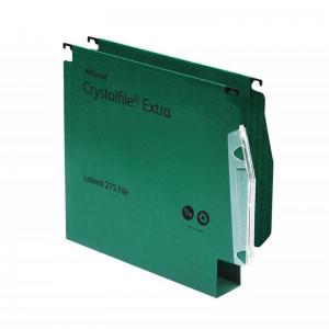 Rexel 275 Lateral Hanging Files with Tabs and Inserts, 50mm base,