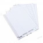 Rexel Printable Inserts for Rexel Suspension File Crystal Tabs, White, Crystalfile, Pack of 51 - Outer carton of 25 78050