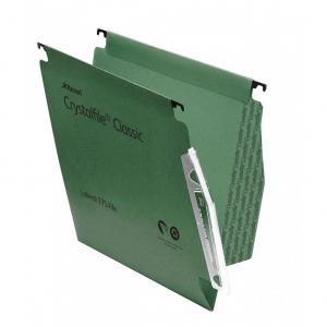 Rexel 275 Lateral Hanging Files with Tabs and Inserts, 15mm V-base,