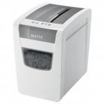 Leitz IQ Slim Home Office P4 Cross Cut Paper Shredder, £15 Cashback, Shreds 10 sheets, 23L bin, under desk 80011000