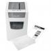 Leitz IQ Slim Home Office P4 Cross Cut Paper Shredder, £15 Cashback, Shreds 10 sheets, 23L bin, under desk 80011000