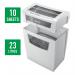 Leitz IQ Home Office P4 Cross Cut Paper Shredder, £15 Cashback, Shreds 10 sheets, 23L bin, under desk 80091000