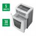 Leitz IQ Office Pro Micro Cut Paper Shredder P6+ 30L - White 80101000