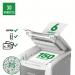 Leitz IQ Autofeed Office Micro Cut Paper Shredder P5, £45 Cashback, Automatic, 150 sheet, 44 Litre Bin Capacity, White 80141000