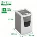 Leitz IQ Autofeed Office Micro Cut Paper Shredder P5, £45 Cashback, Automatic, 150 sheet, 44 Litre Bin Capacity, White 80141000