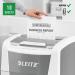 Leitz IQ Autofeed Office Cross Cut Paper Shredder P4, £65 Cashback, Automatic, 300 sheet, 60 Litre Bin Capacity, White 80151000