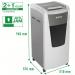 Leitz IQ Autofeed Office Cross Cut Paper Shredder P4, £150 Cashback, Automatic, 600 sheet, 110 Litre Bin Capacity, White 80171000