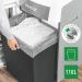 Leitz IQ Autofeed Office Micro Cut Paper Shredder P5, Automatic, 600 sheet, 110 Litre Bin Capacity, White 80181000