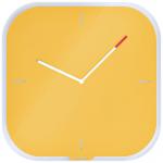 Leitz Cosy Silent Glass Wall Clock Warm Yellow 90170019