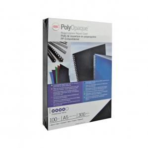 GBC PolyCovers Opaque Binding Covers Polypropylene 300 micron A4 Black