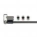 Kensington 3-in-1 Keyed Lock Black K62318WW