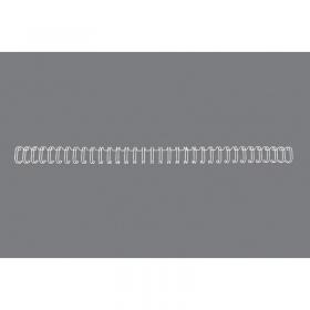 GBC WireBind Binding Wires 3:1 No.4, 6mm - A4 White (100) RG810470