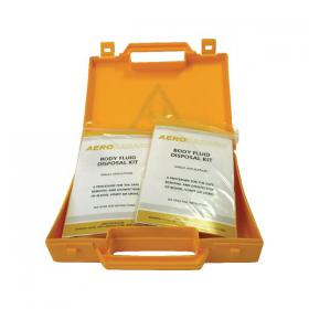 Body Fluid Spillage Kit for Safe Disposal Yellow Case 20217-9 AE16251