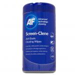 AF Screen-Clene Anti-Static Screen Wipes Tub (Pack of 100) ASCR100T AFI50113