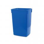 The photograph features a bright blue Addis 60 Litre Flip Top Bin Base, with a sturdy and spacious design. The surface is smooth and glossy, with the Addis logo prominently displayed on the lid. The flip-top lid allows for easy access, while the 60 litre capacity makes it perfect for larger households or commercial settings. A functional and durable addition to any waste management system.