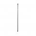 The image shows a long, sleek metallic broom handle with the brand name Addis engraved on it. The handle has a smooth texture and a shiny finish, giving it a modern and sophisticated look. It appears to be sturdy and well-made, with a comfortable grip for easy use.