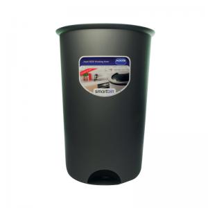 Addis Smart Round Bin Base 50 Litre Metallic Grey 503579 AG11370