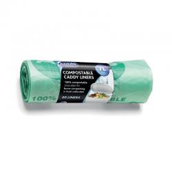 Addis Compostable Caddy Liners 7 Litre Green 517536 AG16108
