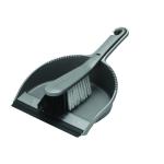 Addis Dustpan and Soft Brush Set Metallic (Serrated edge to clean brush bristles) 510390 AG51039