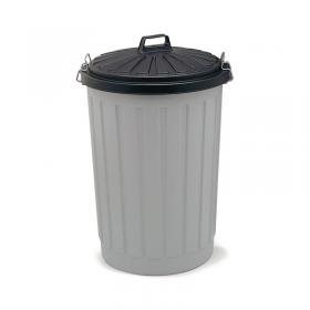 Addis Dustbin Round 90 Litre Grey With Black Lid AG813411 AG813411