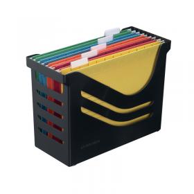 Jalema Recycled Office Box with 5 Suspension Files A4 Black A658026998 AL01293