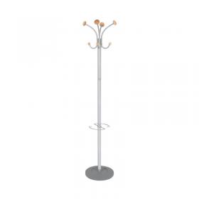 Alba Vienna Coat Stand 350x350x1790mm Metal/Wood PMVIENNA ALB00629