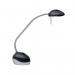 Alba Halox LED Desk Lamp 3/5.5W with UK Plug Black/Grey LEDX N UK ALB00687