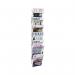 Alba Wall Mounted 7 Pocket Literature Holder A4 Chrome DD7M ALB00766