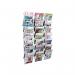 Alba Wall Mounted 7Tier 21-Pocket Literature Holder A4 Chrome DDFIL21M ALB00767