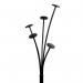 Alba Festival Coat Stand 350x350x1870mm Black PMFESTN ALB00865