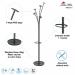 Alba Festival Coat Stand 350x350x1870mm Black PMFESTN ALB00865