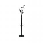 The Alba Festival Coat Stand is a stylish and functional addition to any entryway or room. With a sleek black finish and a height of 1870mm, this coat rack will keep your jackets and coats organized and easily accessible. Its sturdy design allows for multiple items to be hung without fear of tipping over.