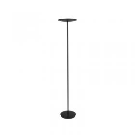 Alba Slim LED Floor Lamp Round Head 3000 Lumens 30W Black LEDSLIM N UK ALB00875