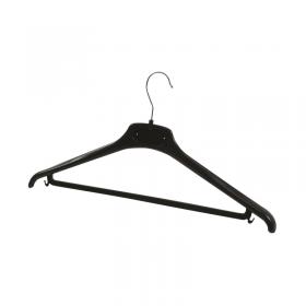 Alba Coat Hanger 450x22x60mm Plastic Black (Pack of 20) PMBASICPL ALB00877