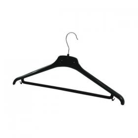 Alba Coat Hanger 450x22x60mm Plastic Black (Pack of 20) PMBASICPL ALB00877
