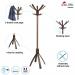 Alba Cafe Coat Stand 550x550x1760mm Dark Wood PMCAFE ALB01141