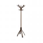 Alba Cafe Coat Stand 550x550x1760mm Dark Wood PMCAFE ALB01141