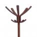 Alba Cafe Coat Stand 550x550x1760mm Dark Wood PMCAFE ALB01141