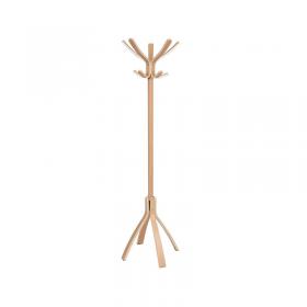 Alba Cafe Coat Stand 550x550x1760mm Light Wood ALB01243 ALB01243