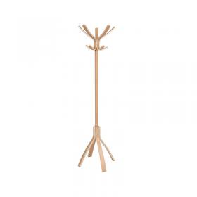 Alba Cafe Coat Stand 550x550x1760mm Light Wood ALB01243 ALB01243